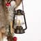 Glitzhome® 18" Christmas Light Brown Faux Fur Santa Figurine